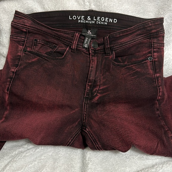 Love & Legend Red Premium Denim Jeans - Picture 8 of 8